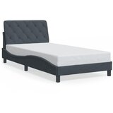 Maison Chic Posteljni okvir - Enojna postelja - Postelja za odrasle brez vzmetnice temno siv 100x200 cm žamet-J7849, (21771028) Cene