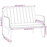 Klupa crvena boja vina 107x80x81 cm od umjetne kože | shoptok.hr