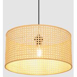  Luster na sajli ALBA 1xE27/15W/230V, prečnik 40 cm, ratan/crna | Eponuda.com