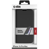 Sbs iPhone 16 Pro Max Wallet Stand črna preklopna torbica, (21402257) | Shoptok.si