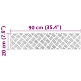  Aluminijski kockasti limovi 4 kom protuklizni 90x20 cm | shoptok.hr