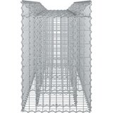  Gabionski uzdignuti krevet 2 pcs Srebrno 200 x 50 x 80 cm | shoptok.hr