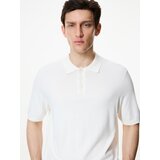 Reserved Polo-džemper s visokim udjelom viskoze - bijela | shoptok.hr