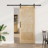 vidaXL drsna vrata z opremo 83x202 cm iz masivnega borovega lesa, notranja vrata 'ORKDAL'83x202x4 cm iz masivnega borovega lesa | Shoptok.si