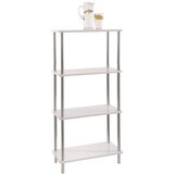 Möbelix Exklusiv regal tim, bela, barva kroma | Shoptok.si