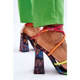 Boto FG2 Fashionable High Heel Sandals Multicolour Josette | Shoptok.si