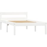 The Living Store Posteljni okvir bel iz trdne borovine 100x200 cm - Posteljni Okvir, (21529182) | Shoptok.si