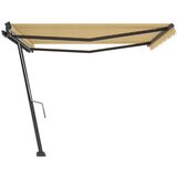  Samostojeća tenda na ručno uvlačenje 400 x 300 cm žuto-bijela | shoptok.hr