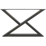  Noge za klub stolić 2 kom. antracit 70 x (42-43,3) cm čelik | shoptok.hr
