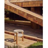 Kave Home Bež oblazinjen vrtni stol Granite – | Shoptok.si