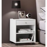 MID.YOU nočna Omarica Rolda, Bela | Shoptok.si