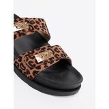 Shelvt Women's leopard print flip-flops | shoptok.hr