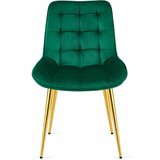  BERA stolica - zeleni baršun / zlatne noge x 4 | shoptok.hr