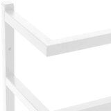 vidaXL Stojalo za brisače belo 24x12x48 cm jeklo | Shoptok.si