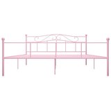  Okvir za krevet ružičasti metalni 180 x 200 cm | shoptok.hr