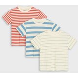 Sinsay Pamučne majice na pruge 3 pack | shoptok.hr