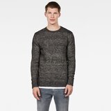 G-star Sweater - Mongram r knit l\s black and white | Shoptok.si