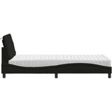 vidaXL Postelja z vzmetnico črna 80x200 cm blago | Shoptok.si