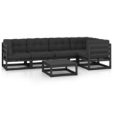 Maison Chic Seti vrtnega pohištva - Vrtna garnitura - Vrtni pohištvo set 6-delna z blazinami trdna borovina, (21802126) | Shoptok.si