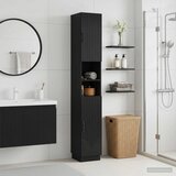  Kupaonski ormar s otvorenom policom HOORN Crna 30 x 31 x 187 cm - Crna | shoptok.hr