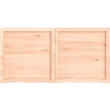  Polica 120x60x(2-6) cm neobrađena masivna hrastovina | shoptok.hr