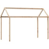 Krevet na kat s krovom 90 x 190 cm od masivne borovine | shoptok.hr