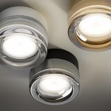 Ideal Lux - LED kupaonsko plafonsko svetlo LOLLY 1xGX53/9W/230V prečnik 10,5 cm crna/zadimljeno | Eponuda.com
