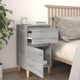  Noćni ormarići 2 kom boja dimljenog smeđi 40x35x70 cm | shoptok.hr