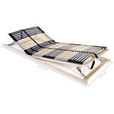  Podnice za krevet 2 kom s 42 letvice i 7 zona 70 x 200 cm | shoptok.hr