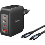 Intenso 140W GaN napajalnik s priključkom 3xUSB-C in 1xUSB-A ter priloženim 2M 200W USB-C kablom Cene