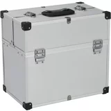  Kovček za orodje 38x22,5x34 cm srebrn aluminij