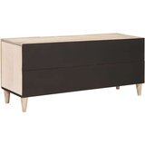 vidaXL TV ormar s policom Bijelo 105 x 33 x 46 cm masivno drvo manga | shoptok.hr