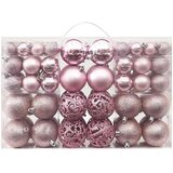  Set od 100 božićnih kuglica ružičasti | shoptok.hr