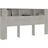 vidaXL uzglavlje s ormarićem siva boja betona 200 x 18,5 x 104,5 cm | shoptok.hr