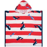 Swim Essentials pončo za plažo Red White Whale 65 x 65 cm cene