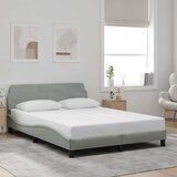  Okvir za krevet Dover svjetlosivi 137x190 cm baršunasti | shoptok.hr