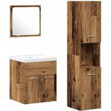 Set namještaja za kupaonicu 4 kom. Staro drvo Konstruirano drvo | shoptok.hr