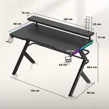 Huzaro Hero 5 RGB Crni Gaming sto Slike