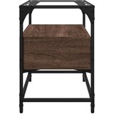 TV ormarić sa staklenom površinom boja hrasta 60x35x51 cm drvo | shoptok.hr