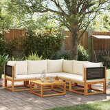 vidaXL 6-dijelna set vrtnih sofa s jastucima masivno bagremovo drvo | shoptok.hr