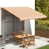 vidaXL Nadomestno blago za tendo rumeno in oranžno 4x3 m, (20609622) | Shoptok.si
