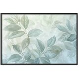  Plakat Mint Leaves - large botanical motif 90x60 Crni okvir | shoptok.hr