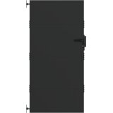 vidaXL Vrtna vrata Crna 105 x 200 cm Čelik s praškastim premazom | shoptok.hr
