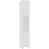 Maison Chic Kopalniška omarica - Kopalniški kabinet bela 30x30x183,5 cm iverna plošča, (21794963) | Shoptok.si