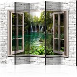 Artgeist PARAVAN 225/172/3 cm zelena, sivobela | Shoptok.si