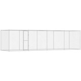  Kavez za pse Srebrno 800 x 200 x 256 cm Cinkani čelik | shoptok.hr