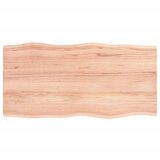 Stolna ploča svjetlosmeđa 80 x 40 x 2 cm od obrađene hrastovine | shoptok.hr