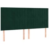  Okvir za krevet bez madraca tamnozeleni 160x200 cm baršunasti | shoptok.hr
