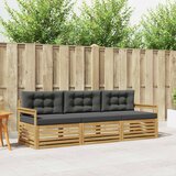  Set vanjskih sofa 3 kom. Bijela i antracit Poliester | Eponuda.ba