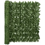 vidaXL Balkonsko platno s temno zelenim listjem 300x100 cm | Shoptok.si